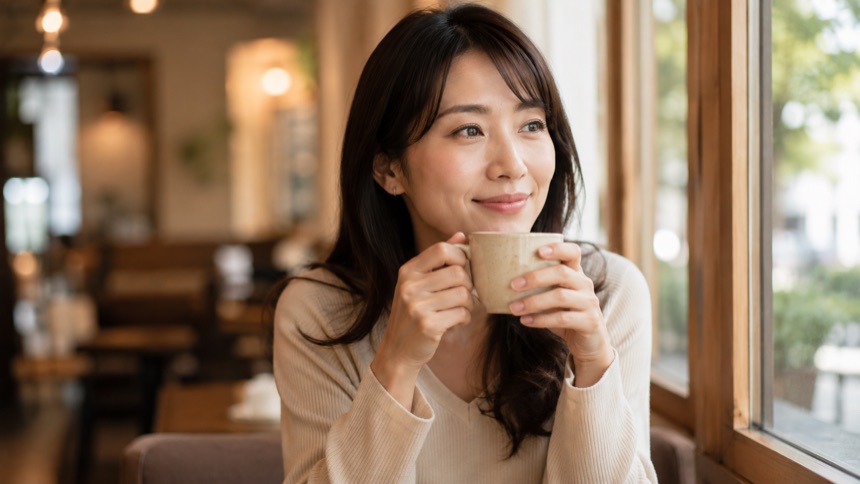 利用者の体験談 — リラックスした女性
