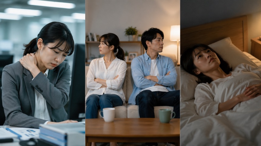 目的別活用シーン — さまざまな悩みを抱える女性