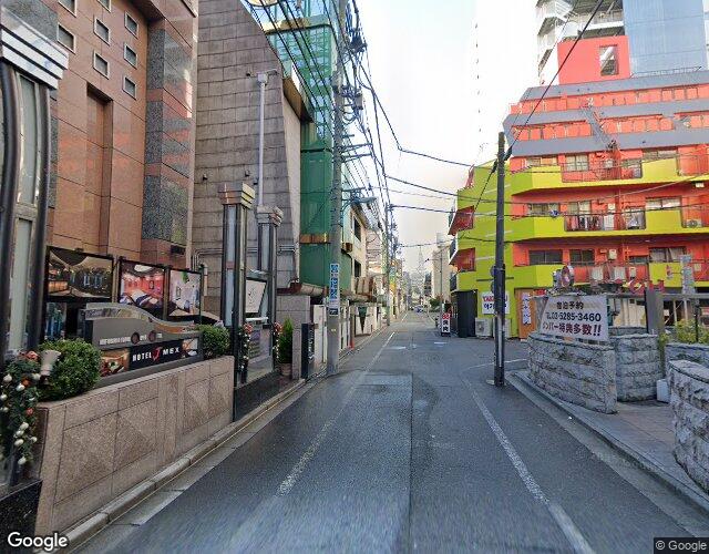 新宿区歌舞伎町　HOTEL SERIO 裏側からの外観