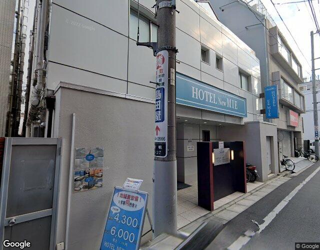 ホテル ニューミエ 裏側からの外観
