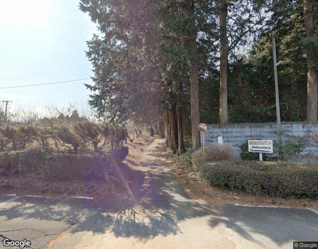 森の中のホテル 裏側からの外観