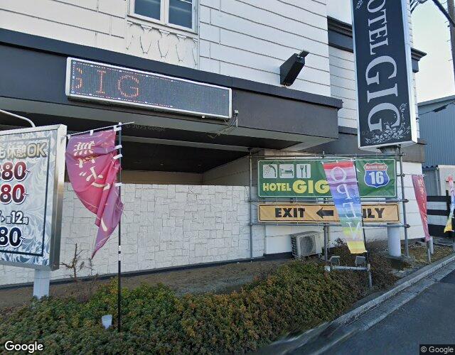 ホテル GIG 裏側からの外観