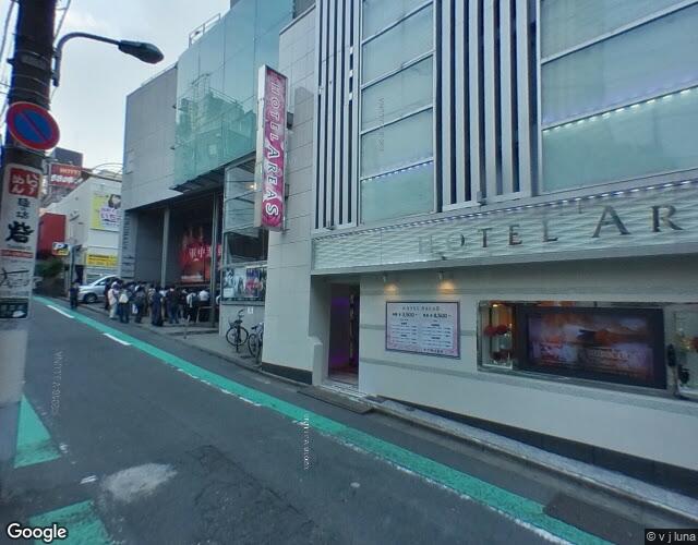 ホテル エリアス渋谷 裏側からの外観