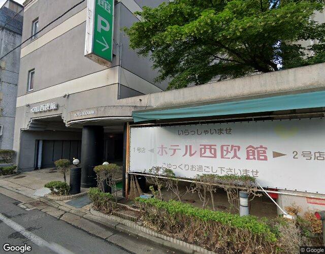 ホテル 西欧館 1号館 裏側からの外観