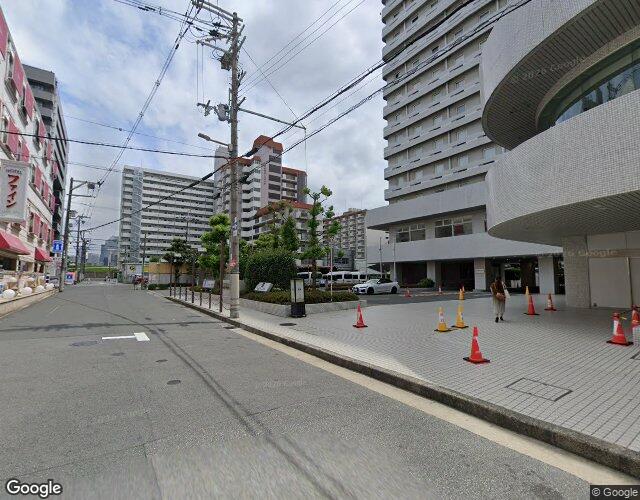 ホテル ジェムジェム 十三 裏側からの外観