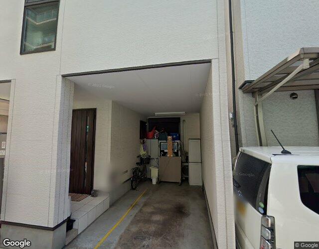 隠宿 凛 住之江（旧おとぼけビーバーパティオ）【スタイリッシュグループ(おとぼけビーバー)】 裏側からの外観