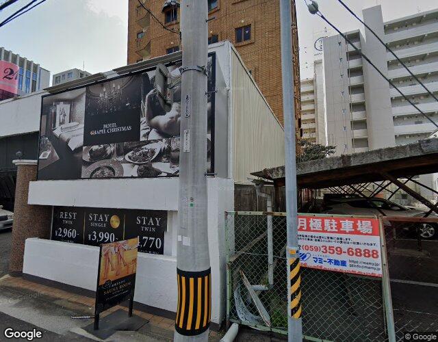 ホテル ブランチャペルクリスマス 四日市 裏側からの外観