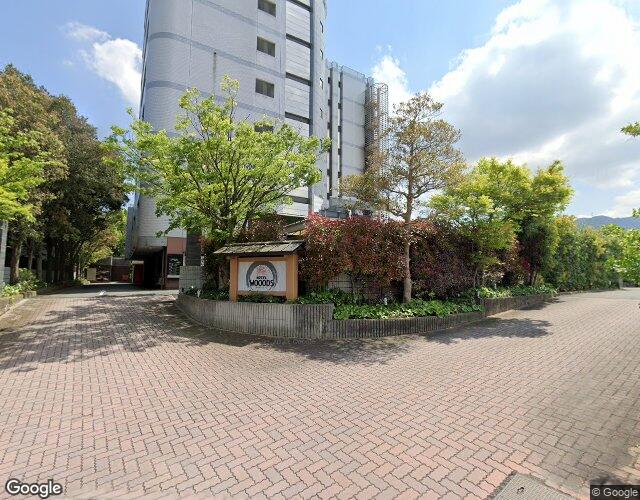 HOTEL 天然温泉 森の湯 wooods 裏側からの外観