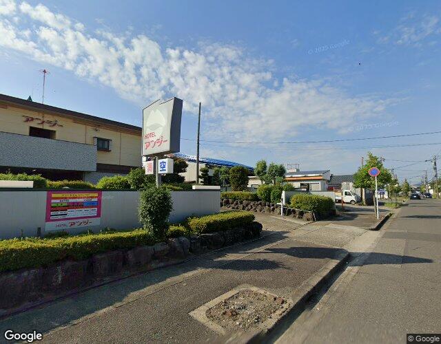 ホテル アンジー 裏側からの外観