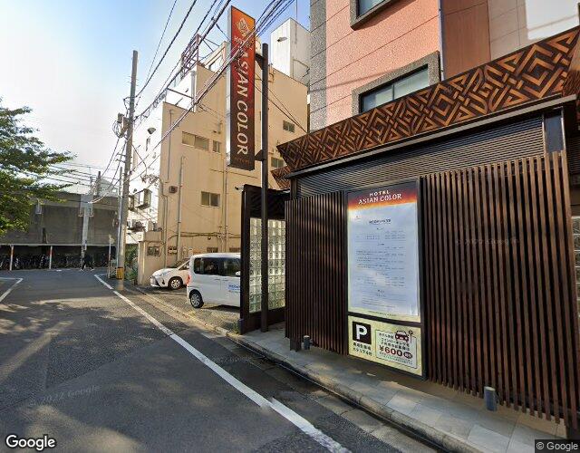 HOTEL ASIAN COLOR ホテルアジアンカラー 裏側からの外観