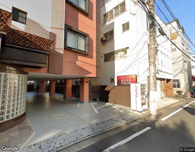HOTEL ASIAN COLOR ホテルアジアンカラー 左側からの外観